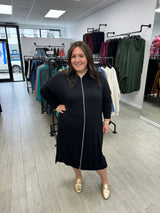 Easy Zip up Dress From Drama NYC Plus