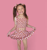 EXCLUSIVE SUNSET BEACH CHECKERS DREAM SMOCKED SKORT SET from DREAM BIG LITTLE CO