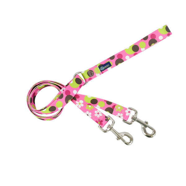Daisy Dot Double Connection Leash – EarthStyle from 2 Hounds Design