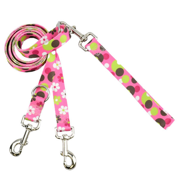Daisy Dot Double Connection Leash – EarthStyle from 2 Hounds Design