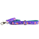 1″ Nocturnal – Fox and Mushroom Ribbon Dog Leash from 2 Hounds Design
