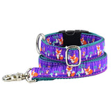 Nocturnal – Fox and Mushroom Essential Buckle Martingale Dog Collar From 2 Hounds Design