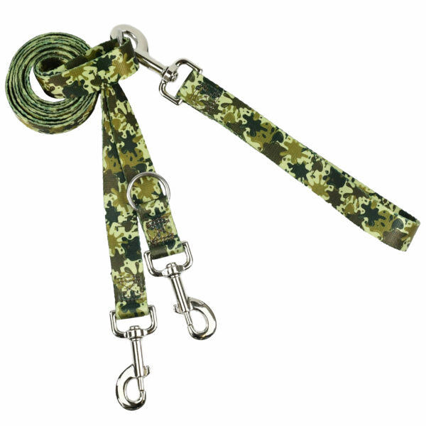 Archie Loves Mud Double Connection Leash – EarthStyle from 2 Hounds Design