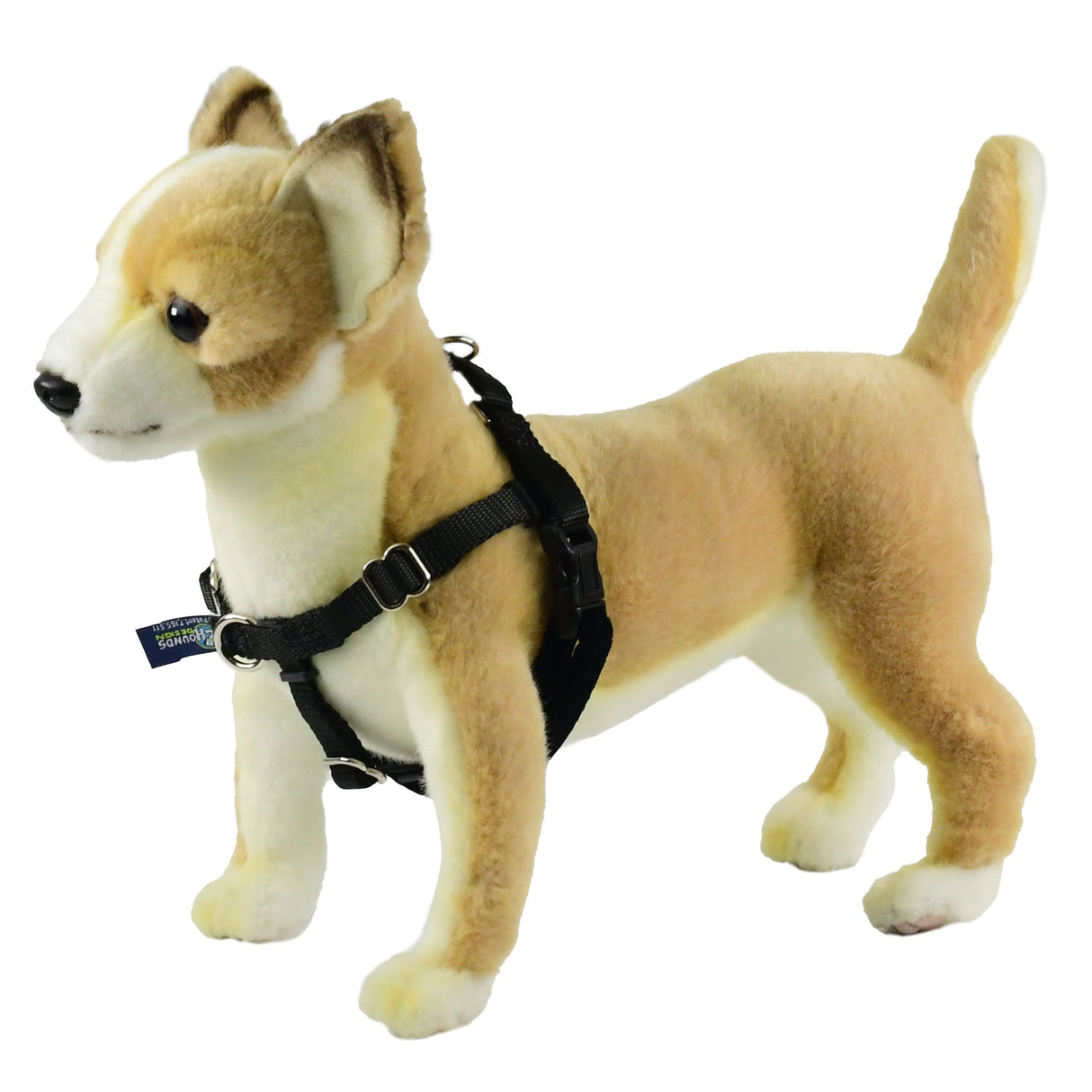 XXSmall Freedom No-Pull Harness BLACK 13-16" Chest from 2 Hounds Design