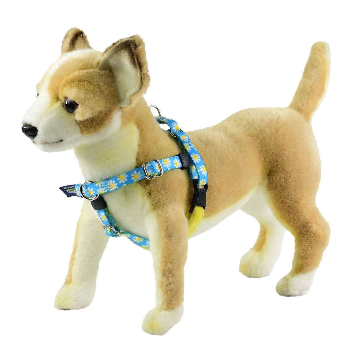 XXSmall Blue Daisy Freedom No-Pull Harness 13"-16" Chest from 2 Hounds Design