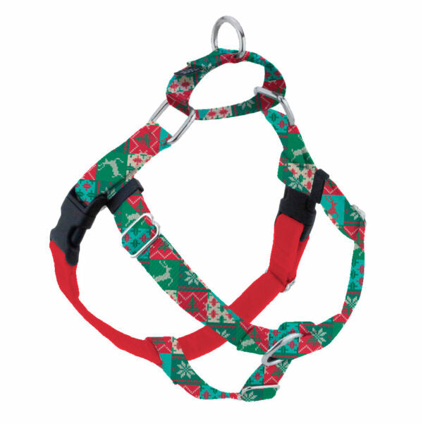 Christmas Patchwork Freedom No-Pull Dog Harness – EarthStyle from 2 Hounds Design