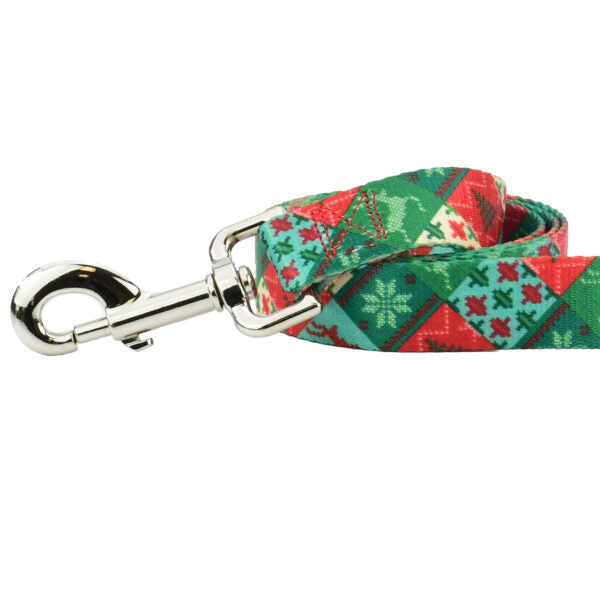 Christmas Patchwork Dog Leash – EarthStyle from 2 Hounds Design