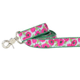 Bold Poppies Velvet Dog Leash from 2 Hounds Design