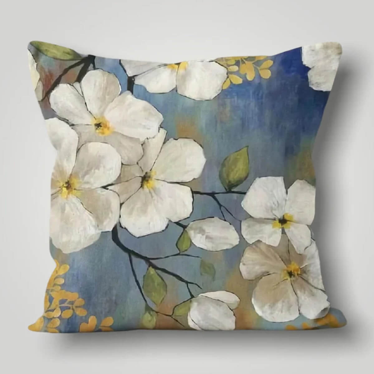 Grey Flower Cushion Cover from Moderny