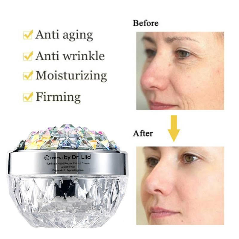 Illuminate Night Repair Retinol Cream from Epilynx Skincare and Cosmetics