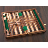 Handcrafted Wood Travel Backgammon 10" pieces Set Game Folding Board From Royal Chess Mall
