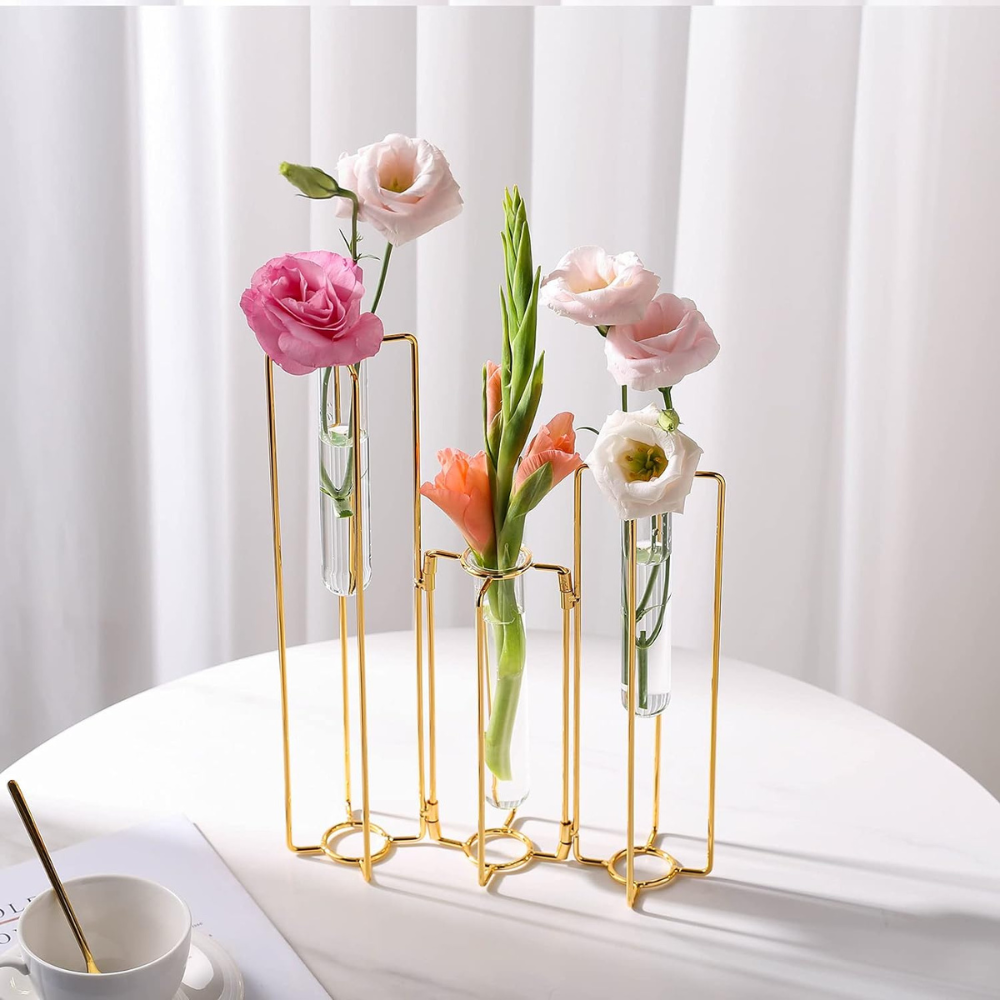 Metal Tube Flower Vase from Moderny
