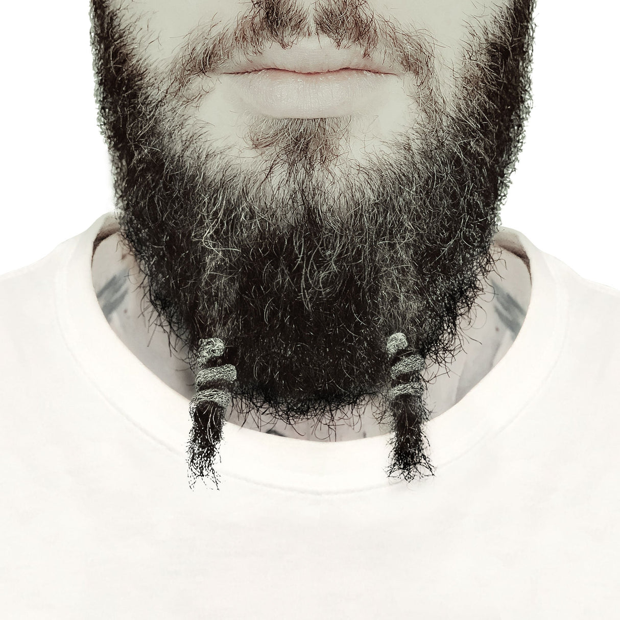 Fenrir Beard Rings (Silver - 8) from Norse Tradesman