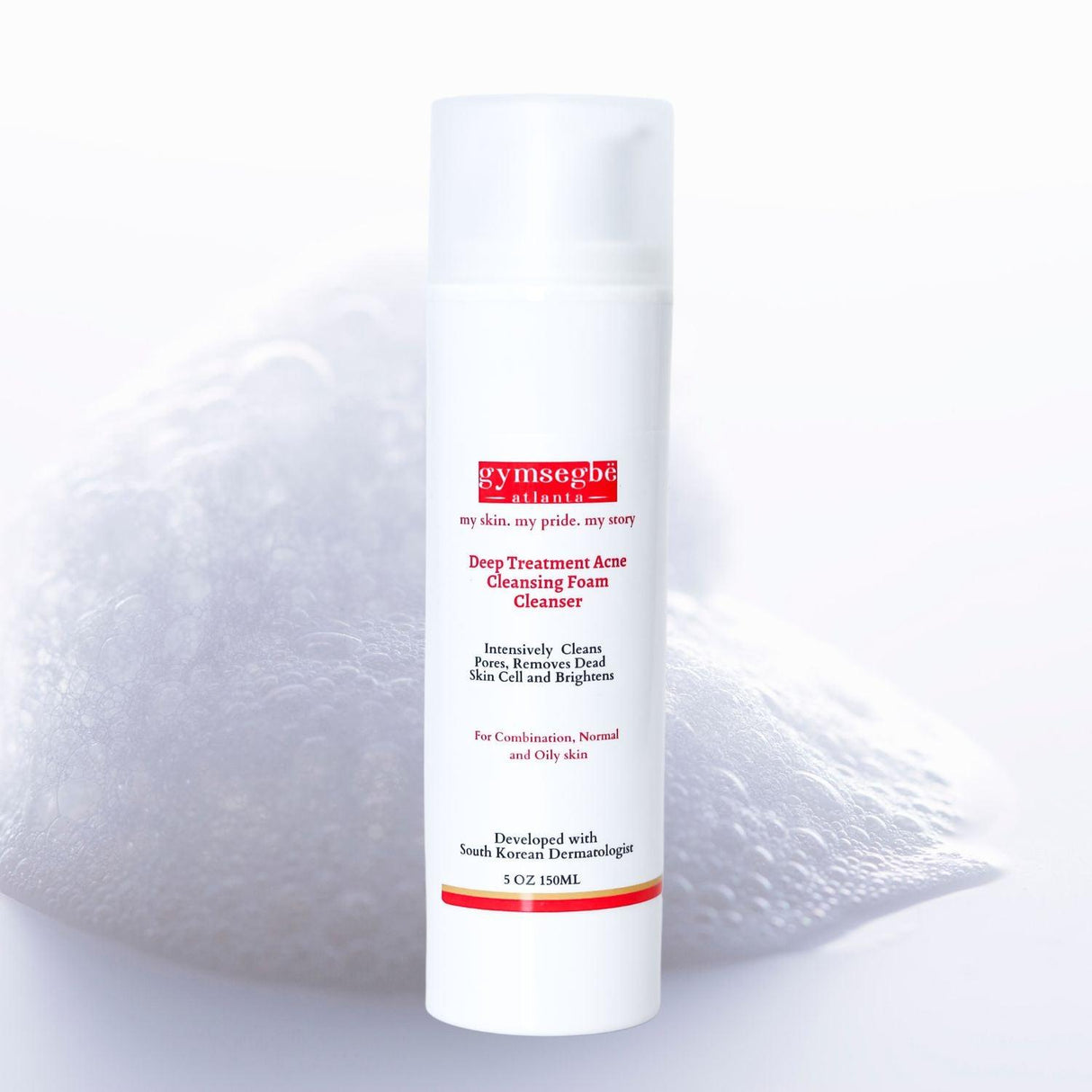 Deep Treatment Acne Cleansing Foam Cleanser from gymsegbë