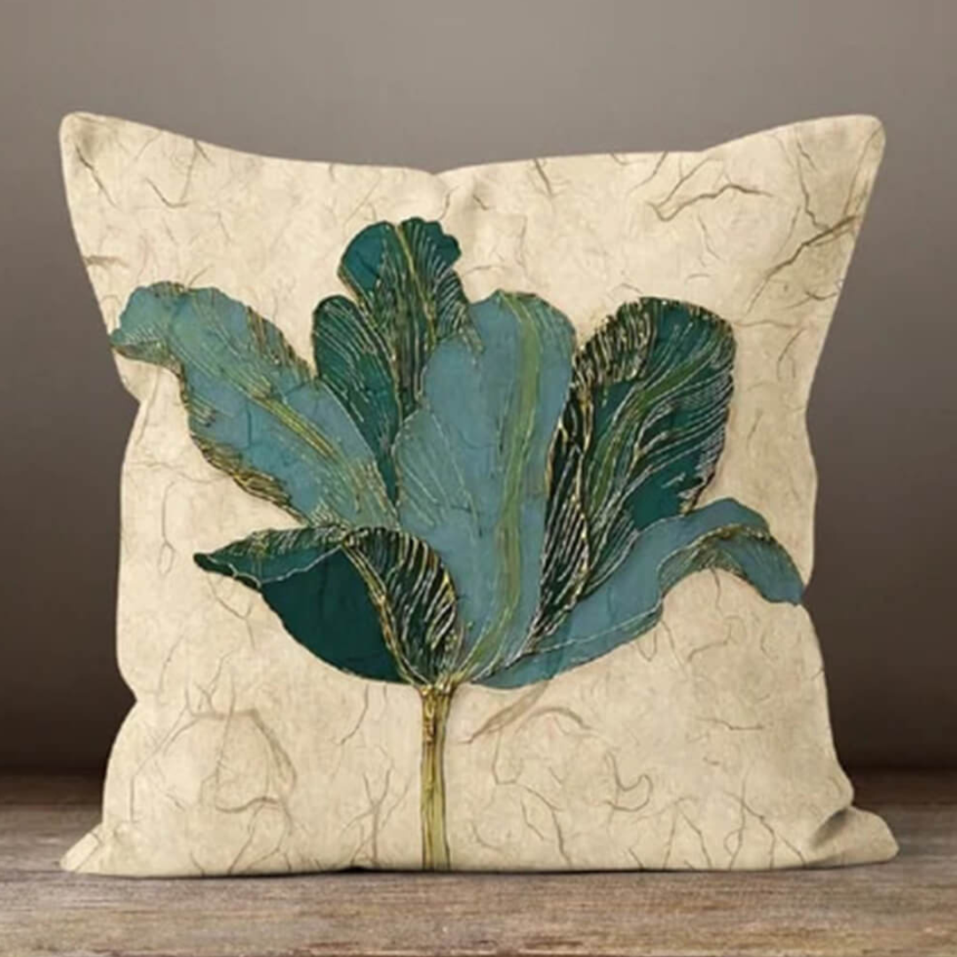 Emerald Leaf Cushion Cover from Moderny