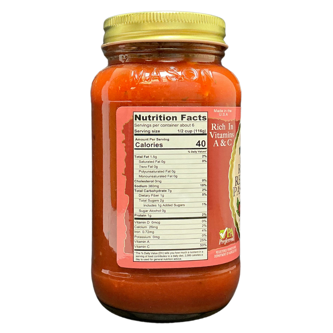Stello Foods - Rosie's Roasted Red Pepper Spaghetti Sauce 26oz from Stello Foods