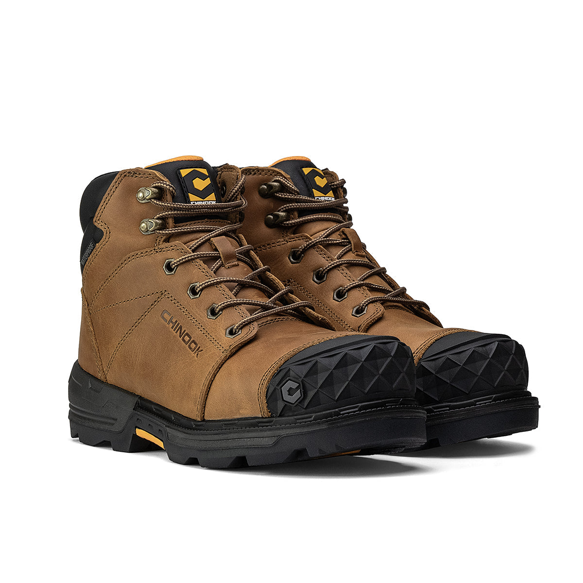 Maverick 6” Comp Toe Men’s Waterproof Work Boot - Wheat From Chinook Footwear
