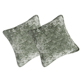 Tache Velvet Dreams Light Green Plush Diamond Tufted Cushion Covers / Euro Sham (JHW-853G) from Tache Home Fashion