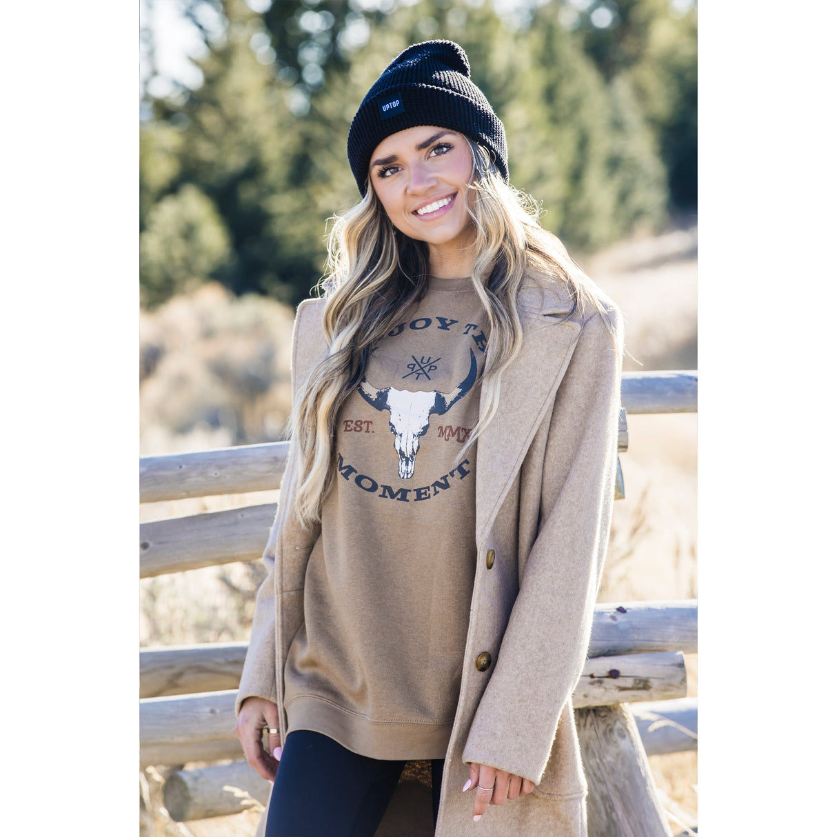 UPTOP WESTERN SKULL 3.0 CREWNECK SWEATSHIRT From UpTop