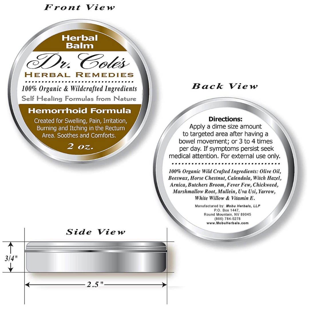 Dr. Cole's Hemorrhoid, Constipation and Digestive Bundle from COLEHERBALS