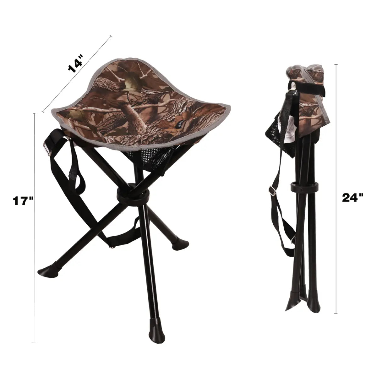 Lightweight 3 Legged Tripod Camp Stool From Redcamp