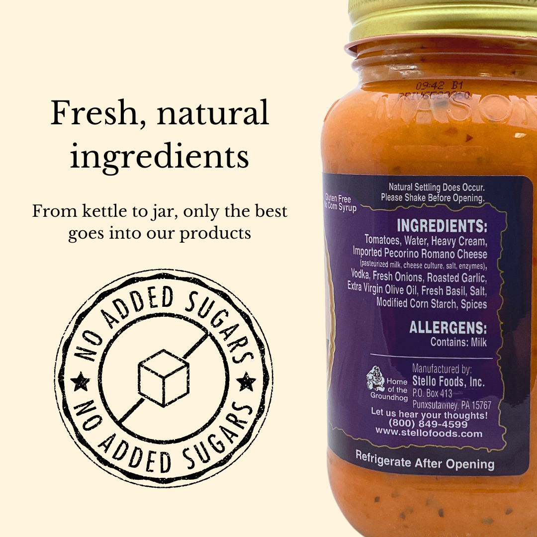 Stello Foods - Rosie's Vodka Sauce 26 oz from Stello Foods