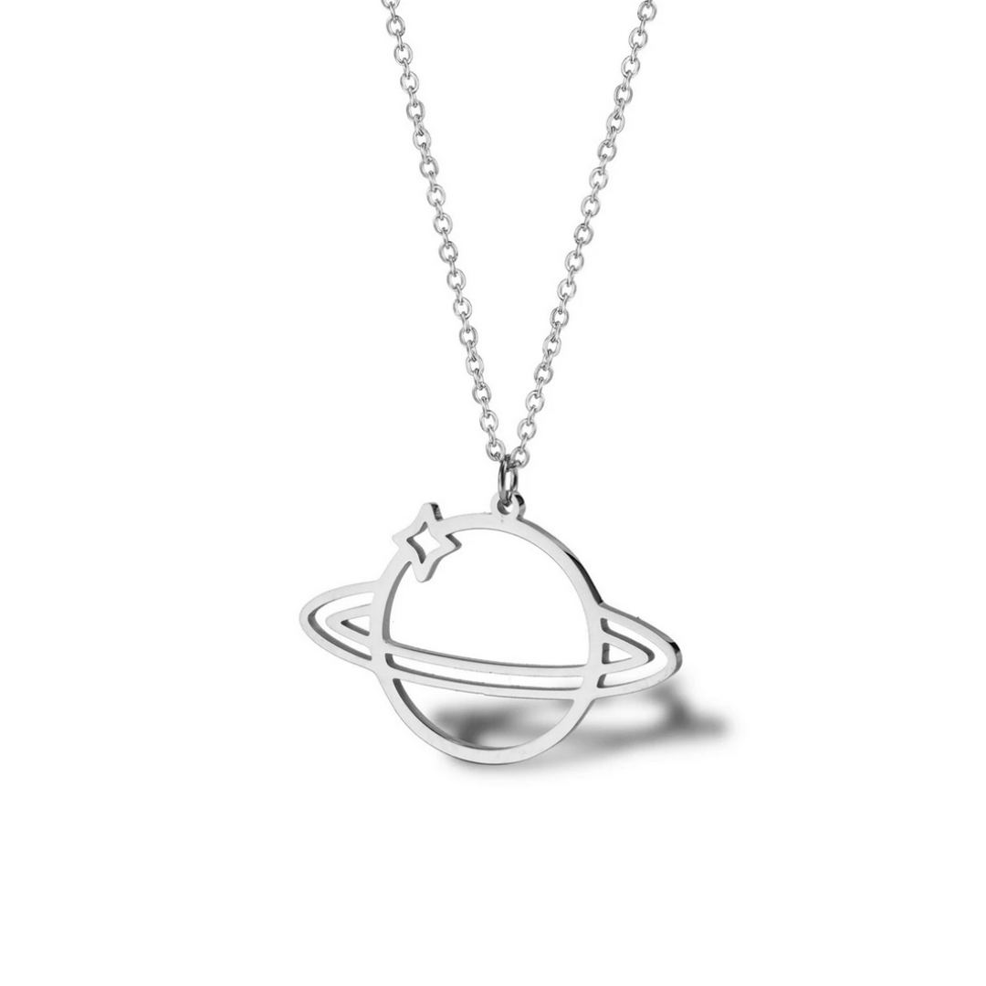 Return to Saturn Necklace - Stainless Steel from Medusa's Makeup