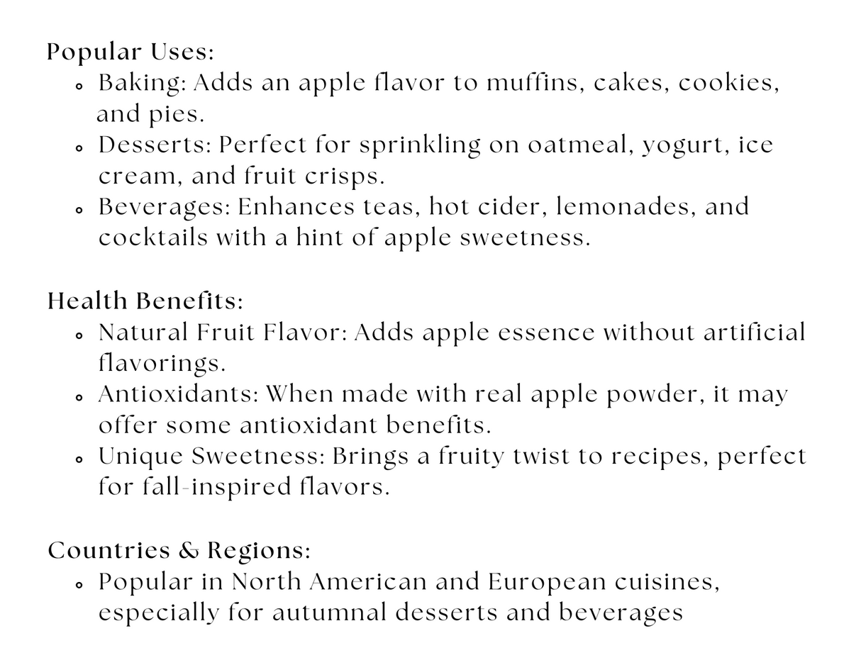 Apple Sugar from Spice Wheel