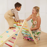 Tiny Land® 7-in-1 Rainbow Climbing Set From Tiny Land