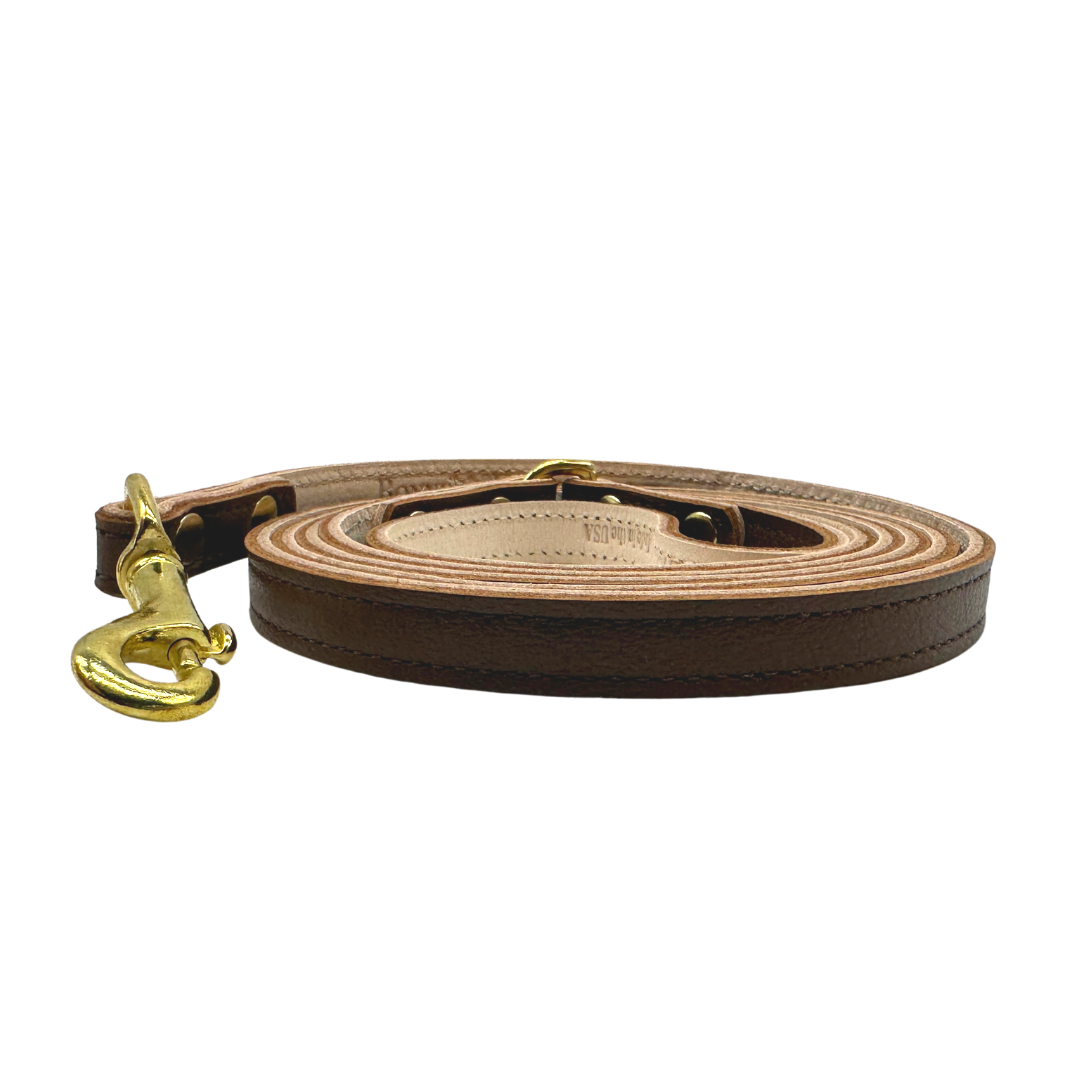 Plain Leather Dog Leashes from Bonne et Filou