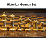 German Collectors' 1920's Chess Set- Chess Pieces Only- Golden Rosewood - 4.1" From Royal Chess Mall
