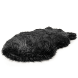PupRug by Paw.com™  Faux Fur Orthopedic Dog Bed - Curve Midnight Black from Paw.com