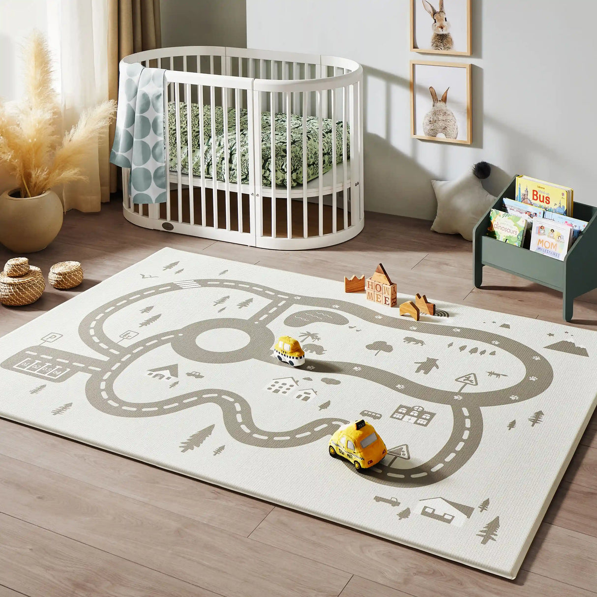 Tiny Land® Double-Sided Baby Playmat Urban Zoo Adventure From Tiny Land