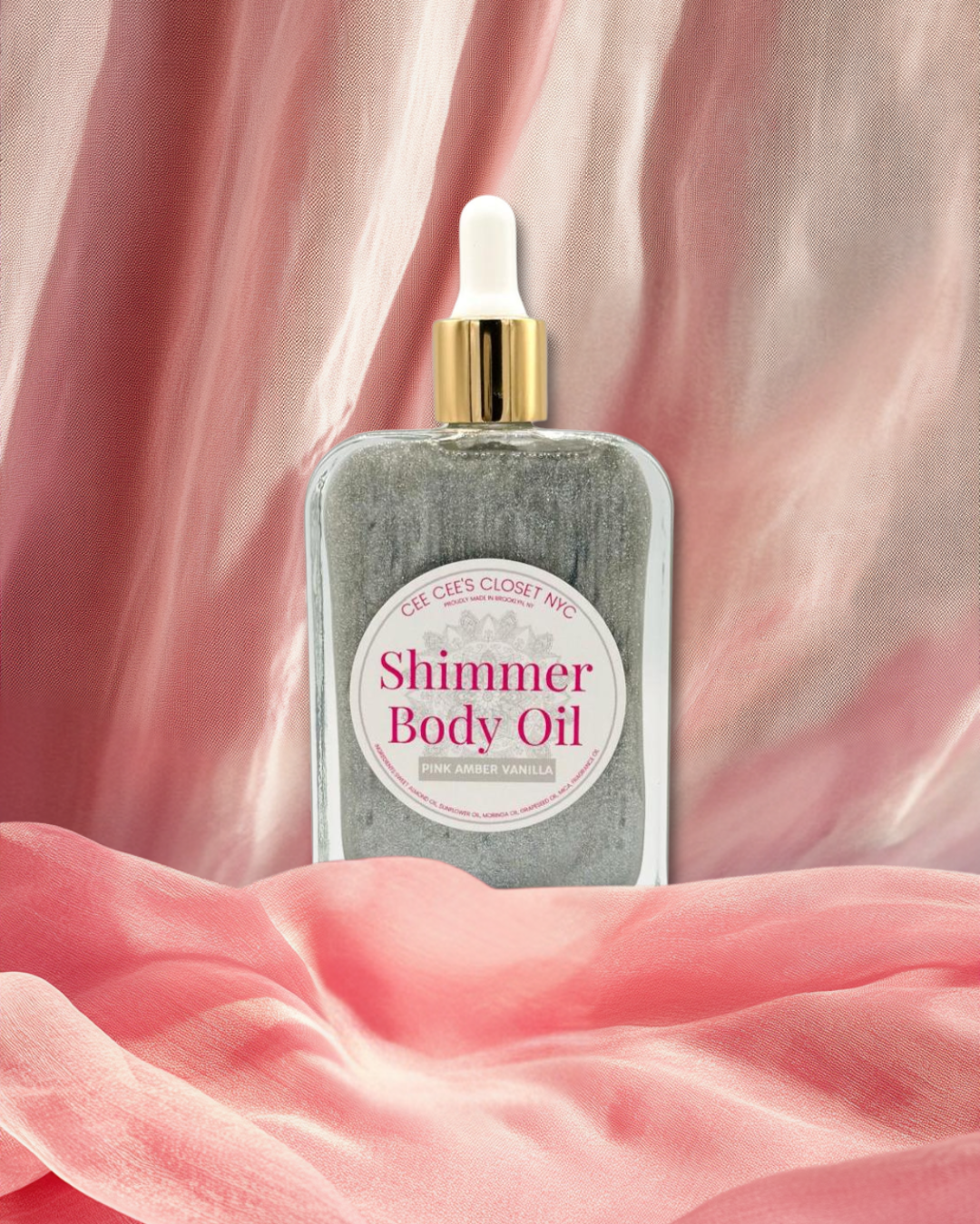 Shimmer Dry Body Oil from Cee Cee's Closet NYC