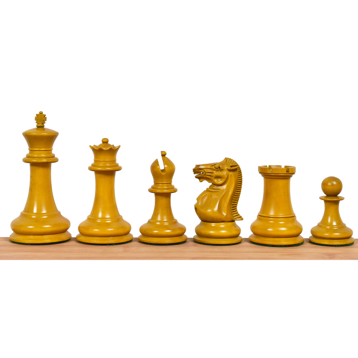 Jacques Cook Staunton Collectors Chess Set- Chess Pieces Only - Ebony Wood - 3.75" From Royal Chess Mall