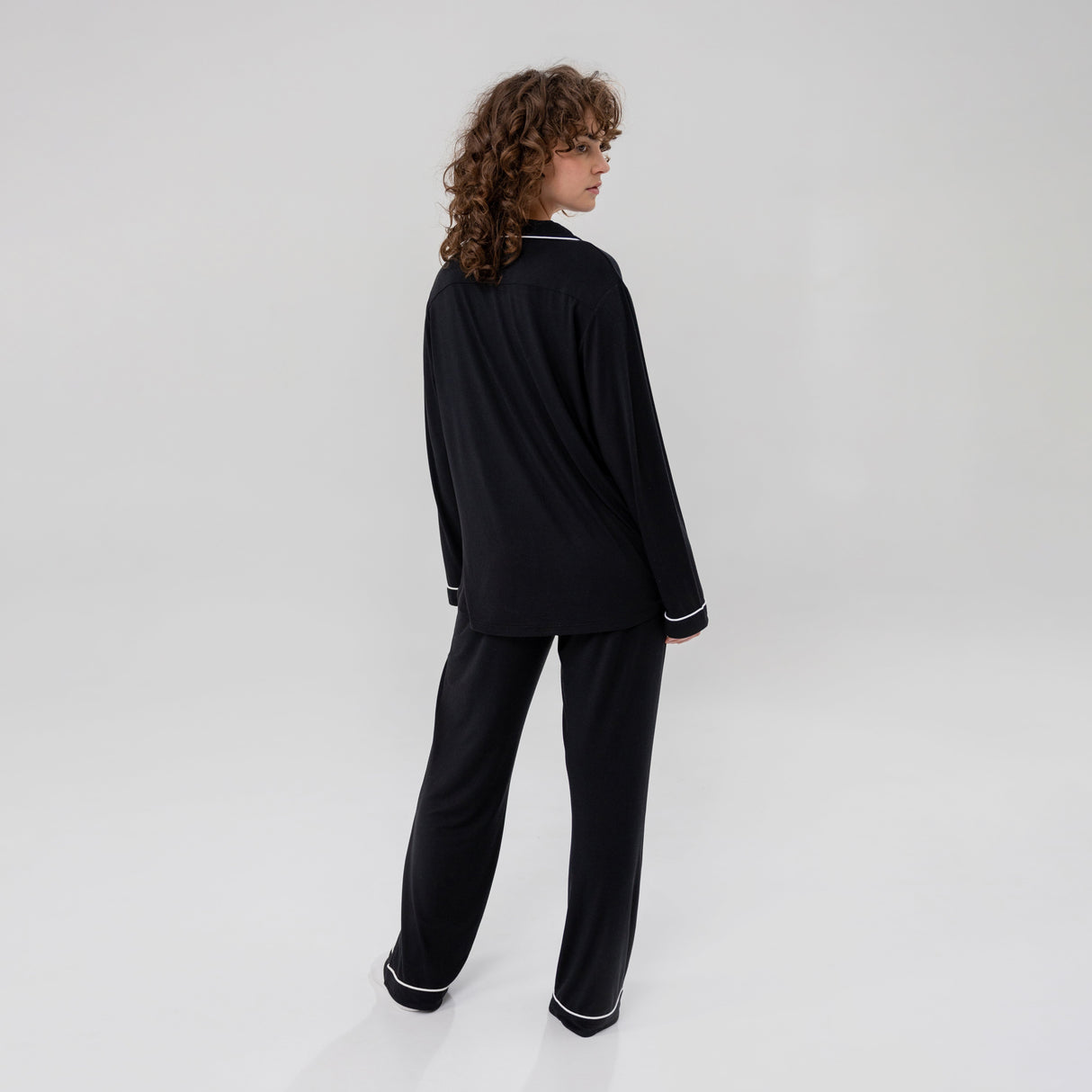 Women's Luxe Bamboo Long PJ Set from Hotel Collection