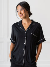 Women's Bamboo Stretch-Knit Short Sleeve Pajama Set from Cozy Earth