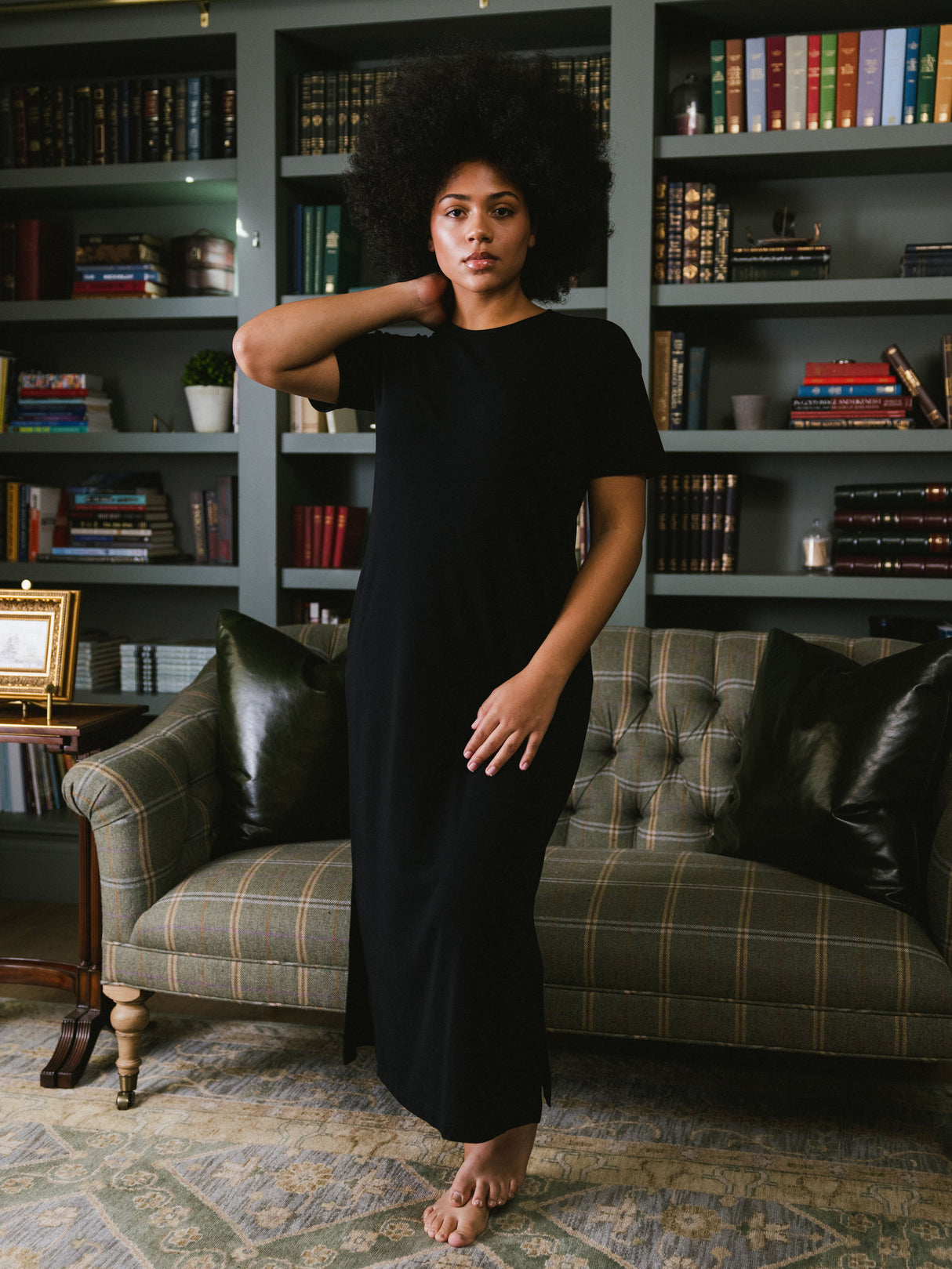 Women's Brushed Bamboo Midi Dress from Cozy Earth
