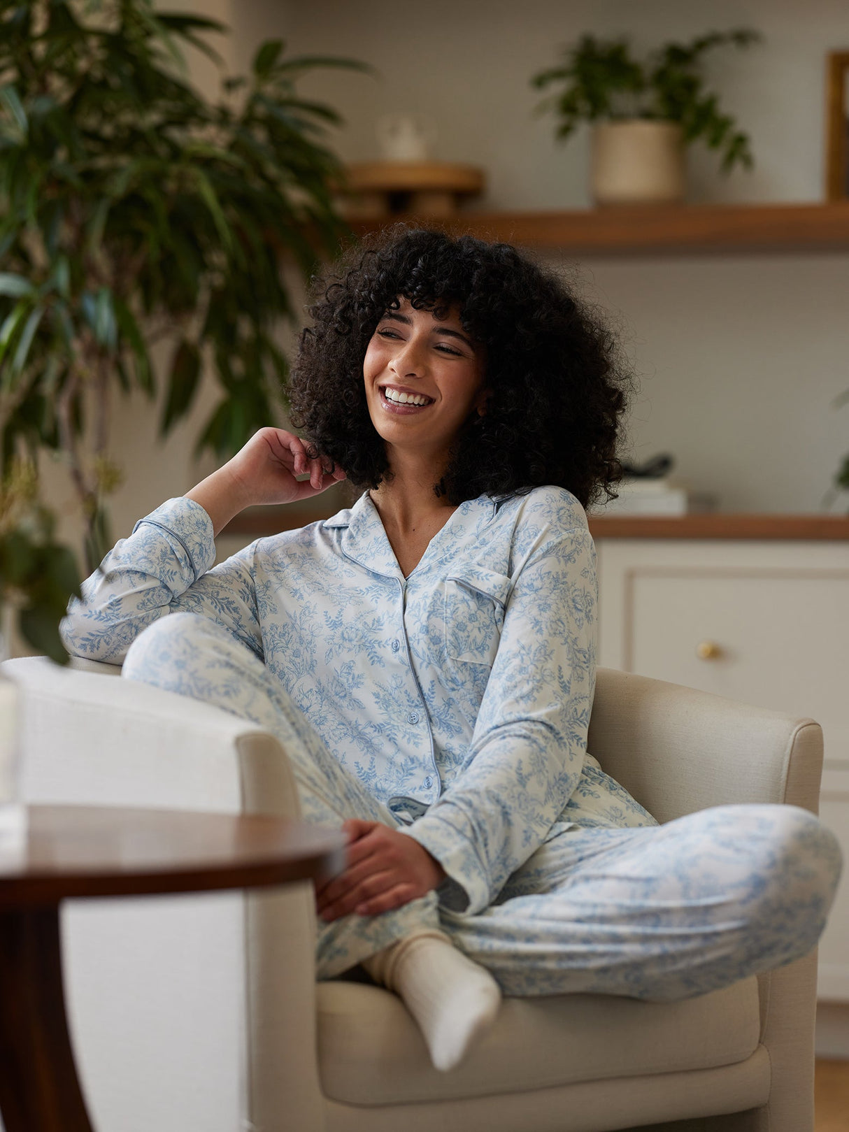 Women's Bamboo Stretch-Knit Long Sleeve Pajama Set from Cozy Earth