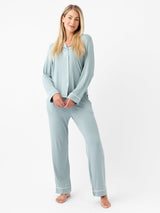 Women's Bamboo Stretch-Knit Long Sleeve Pajama Set from Cozy Earth