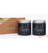 Organic Charcoal Toothpaste XTRA Whitening in Glass Jar - Eco Friendly Teeth Whitening From Lucky Teeth