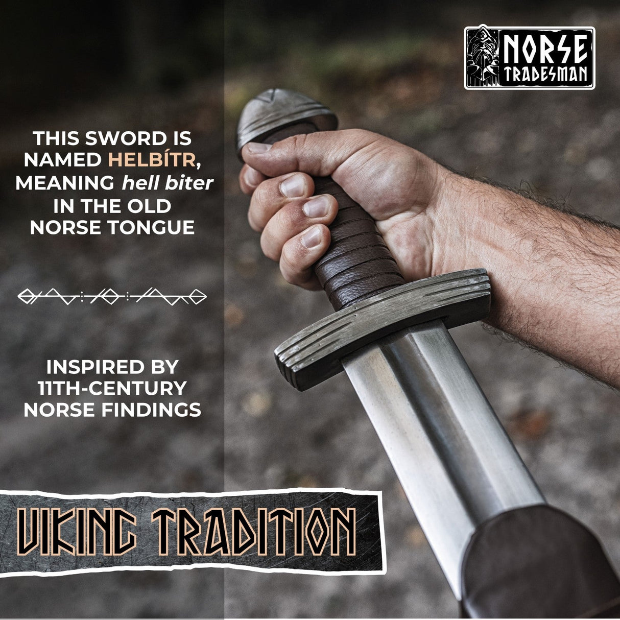 10th Century Viking Sword - "Helbítr" from Norse Tradesman