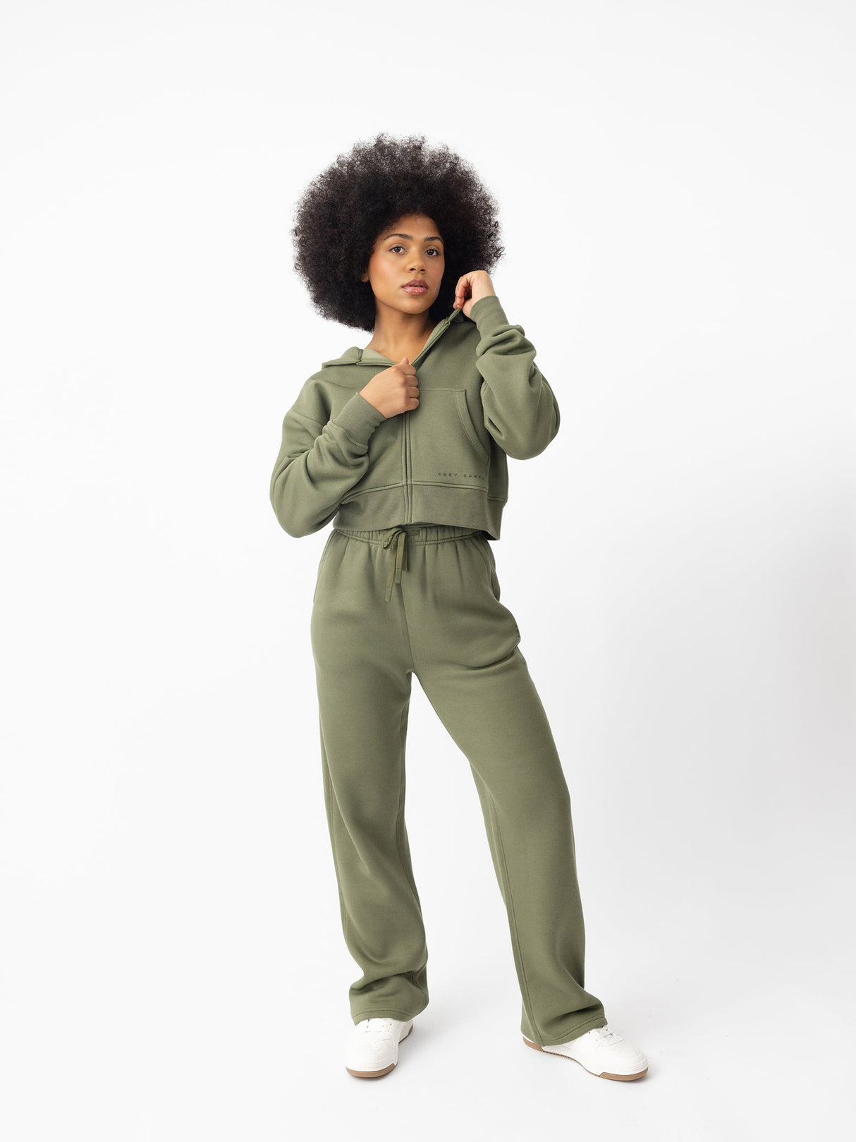 Women's CityScape Cropped Full Zip from Cozy Earth