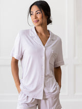 Women's Bamboo Stretch-Knit Short Sleeve Pajama Set from Cozy Earth
