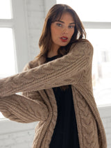 Oversized Cable Knit Cardigan from Cozy Earth