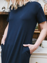 Women's Brushed Bamboo Midi Dress from Cozy Earth