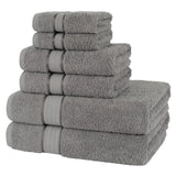 Salem Linen 6 Piece 100% Cotton Bath Towel Set From American Soft Linen
