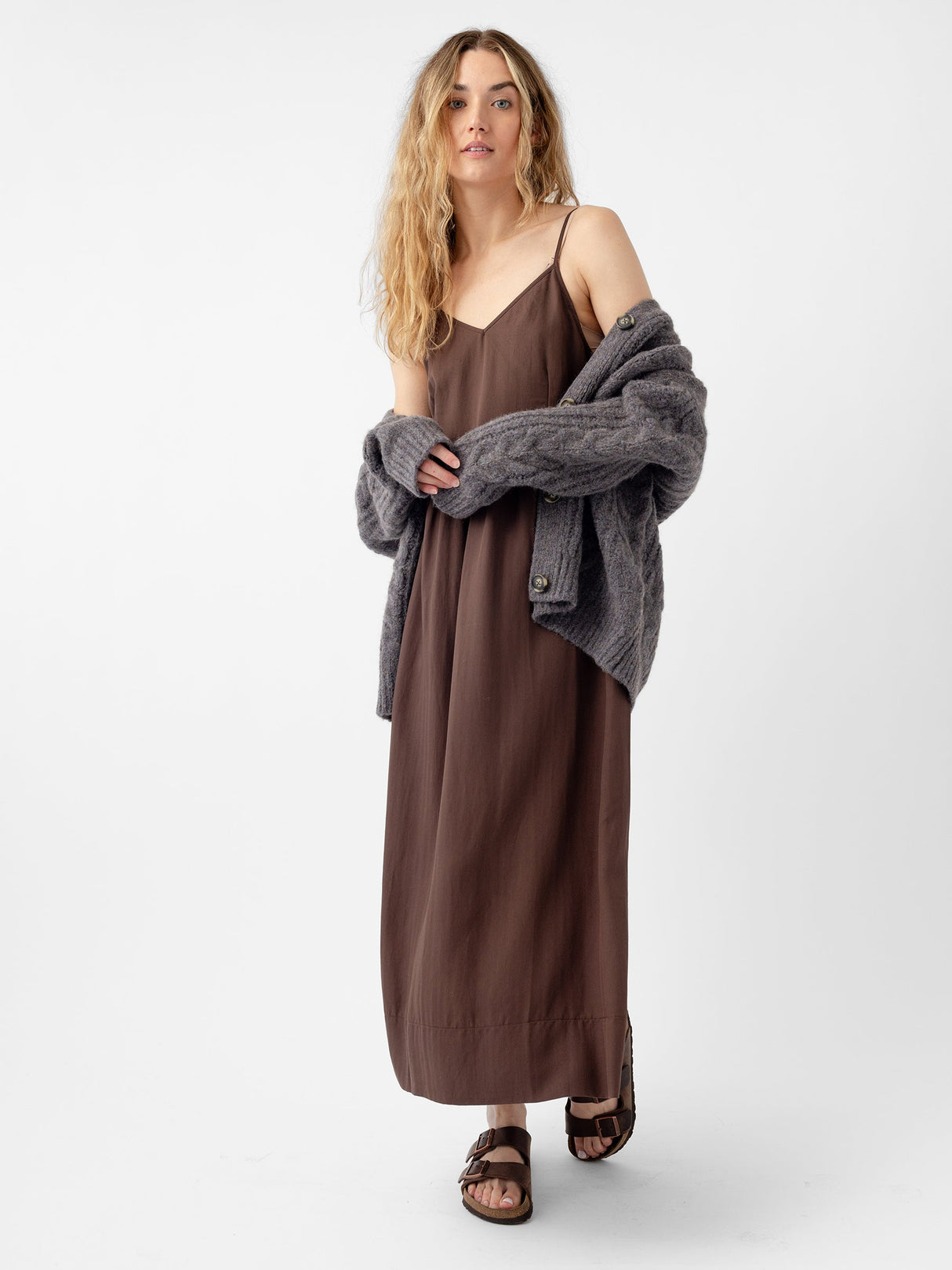 Oversized Cable Knit Cardigan from Cozy Earth