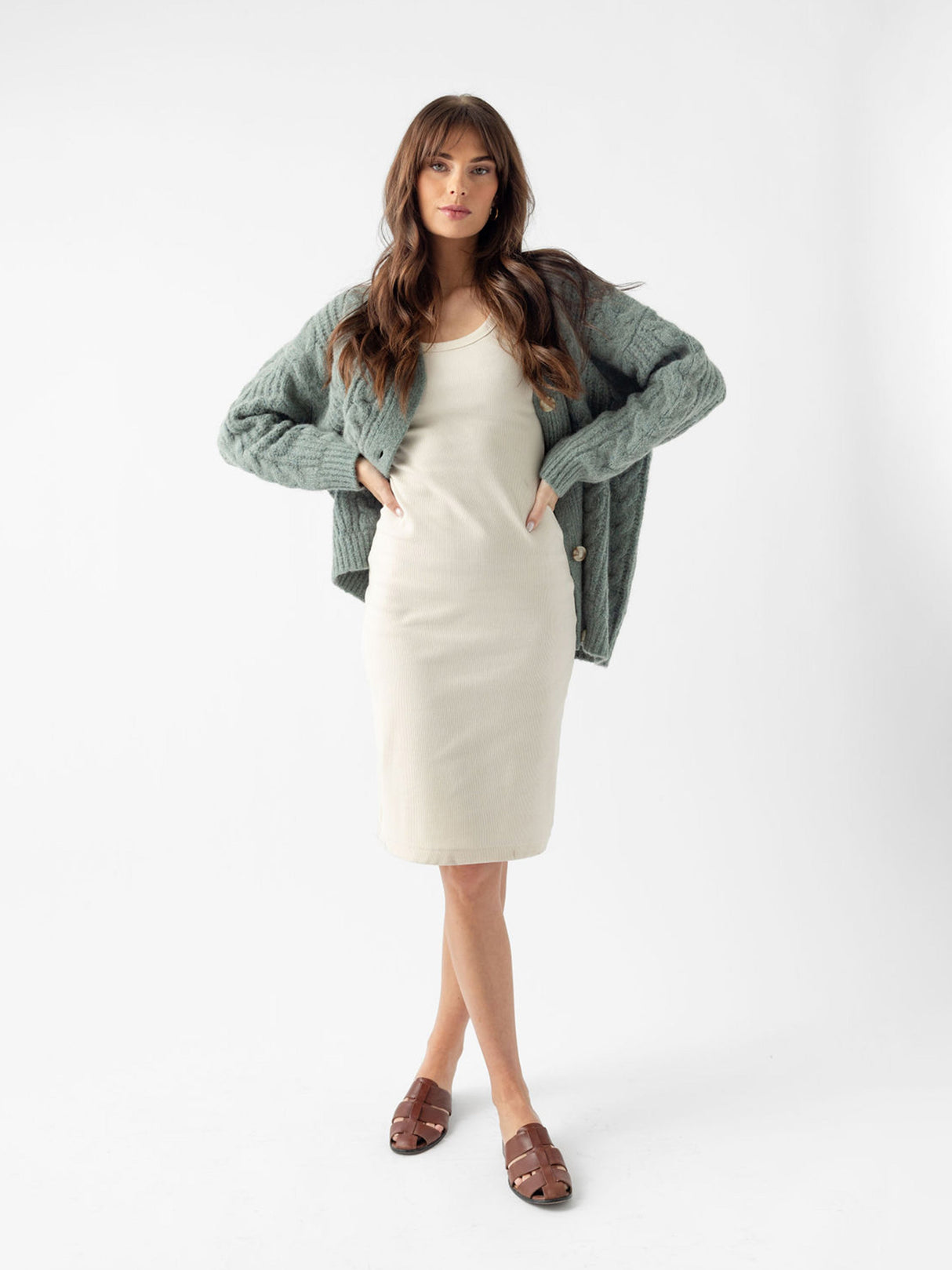 Oversized Cable Knit Cardigan from Cozy Earth