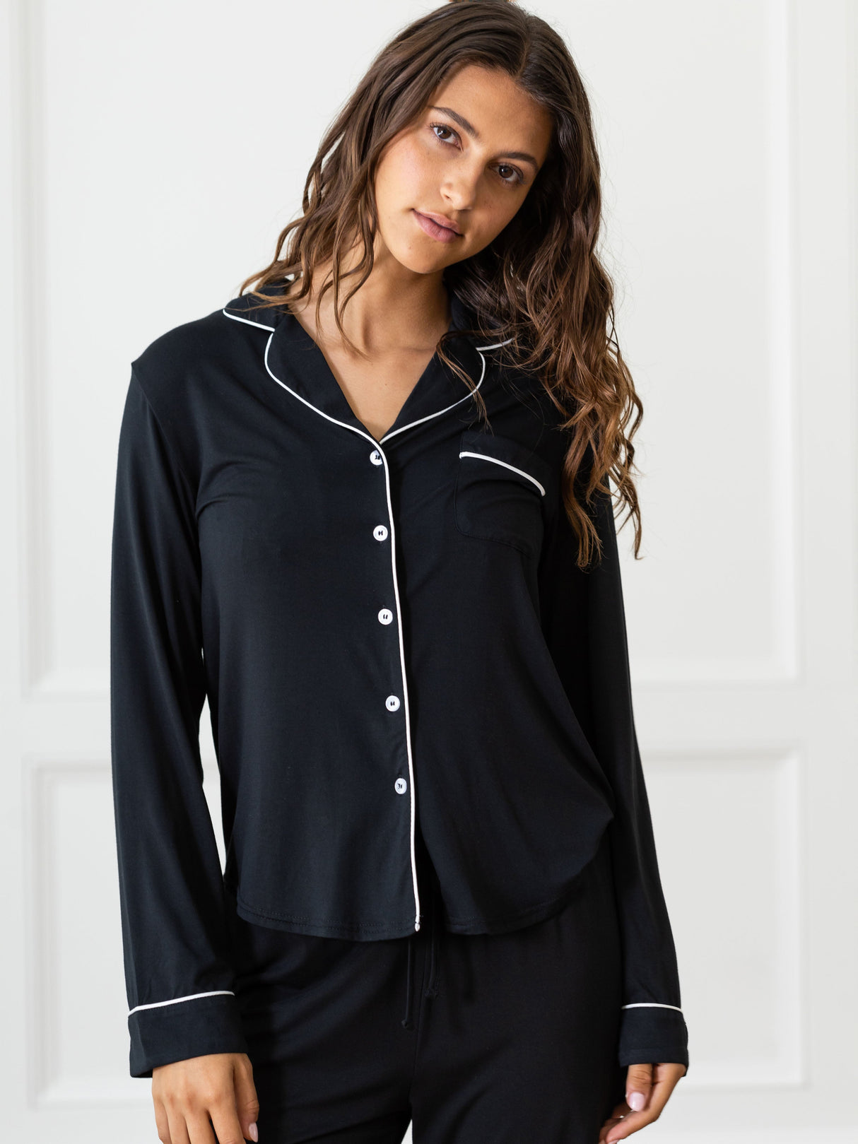 Women's Bamboo Stretch-Knit Long Sleeve Pajama Set TALL from Cozy Earth